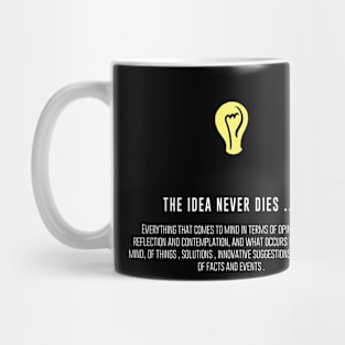 The idea never dies Mug